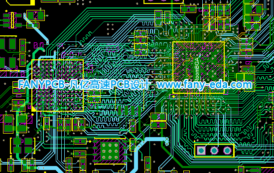 FPGA-LFE3-17EA-7LMG328I Lattice FPGA PCB